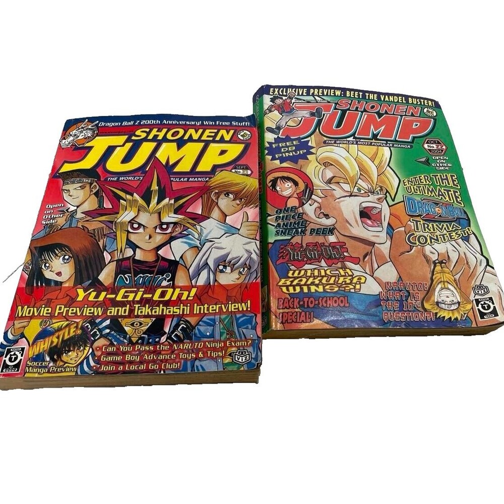 Shonen Jump Magazine Sep 2004 No.21, Oct 2004 No. 22 Manga Anime YU-GI-OH